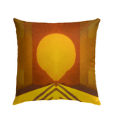 Close-up of the SurArt 98 Outdoor Pillow, highlighting its artistic detail and durable, weather-resistant fabric for outdoor decor.